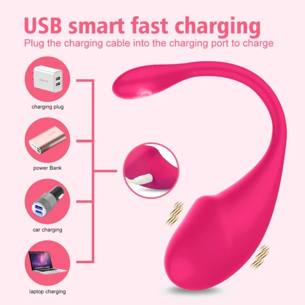 Wireless Bluetooth Love Egg Vibrator – Wearable G-Spot Stimulator for Women, App Controlled - Image 5